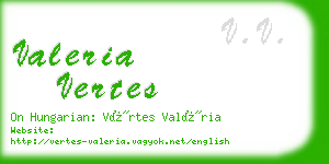 valeria vertes business card